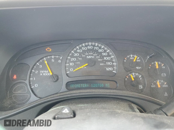 2005 Chevrolet Tahoe LT with VIN 1GNEC13T35R103206, listed as a Copart auction lot 74310784 with 128,780 mi miles and Salvage Title. Bid and sale history available at carsss.com. Image 9.
