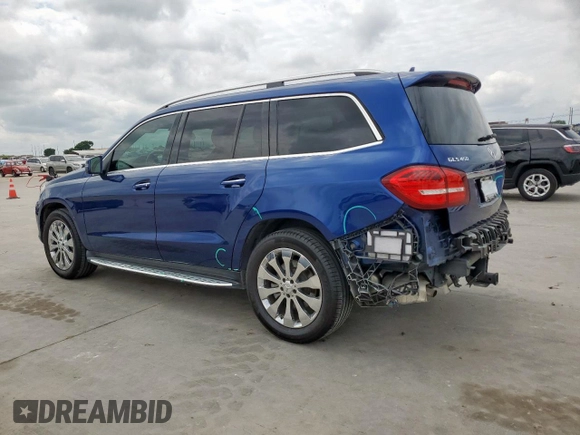 2017 Mercedes-Benz GLS 450 with VIN 4JGDF6EE8HA841136, listed as a Copart auction lot 54491115 with 99,340 mi miles and Salvage Title. Bid and sale history available at DreamBid. Image 2.
