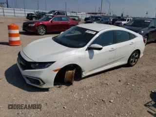 2019 Honda Civic LX with VIN 2HGFC2F61KH504677, listed as a Copart auction lot 66871514 with 88,385 mi miles and Salvage Title. Bid and sale history available at DreamBid. Image 1.