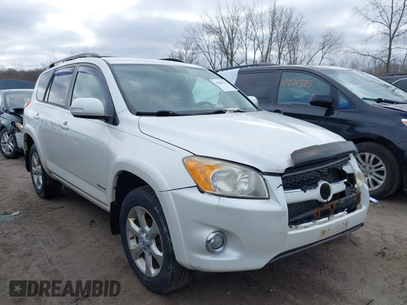 2010 Toyota RAV4 Ltd with VIN JTMDF4DV0A5022663, listed as a IAAI auction lot 41803613 with 225,368 mi miles. Bid and sale history available at carsss.com. Image 1.