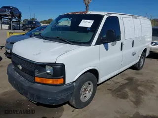 2008 Chevrolet Express Cargo Van with VIN 1GCFG15X281178354, listed as a IAAI auction lot 41827697 with 156,535 mi miles. Bid and sale history available at carsss.com. Image 17.
