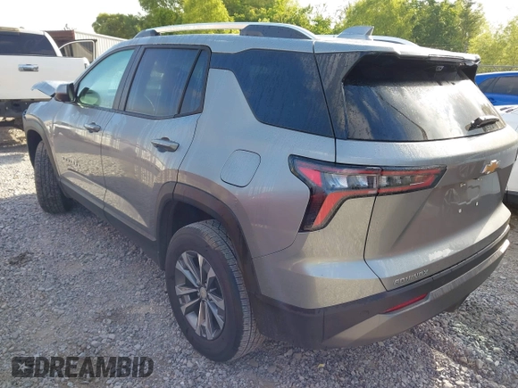 2025 Chevrolet Equinox FWD LT with VIN 3GNAXHEG5SL185017, listed as a IAAI auction lot 42153417 with 15,434 mi miles and . Bid and sale history available at DreamBid. Image 3.
