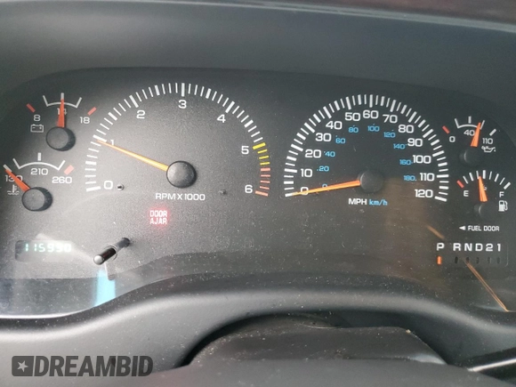2000 Dodge Durango with VIN 1B4HS28Z6YF121861, listed as a Copart auction lot 87669175 with 115,990 mi miles and Salvage Title. Bid and sale history available at DreamBid. Image 9.