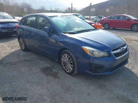 2012 Subaru Impreza Wagon 2.0i Premium with VIN JF1GPAD6XCH212222, listed as a IAAI auction lot 41899489 with 136,410 mi miles. Bid and sale history available at carsss.com. Image 1.