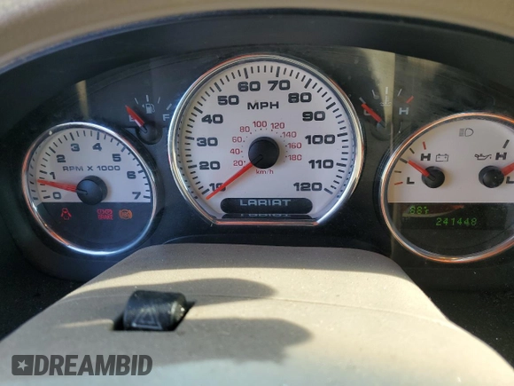 2006 Ford F-150 XLT with VIN 1FTPW12V46FB63283, listed as a Copart auction lot 65877505 with 241,448 mi miles and Salvage title. Bid and sale history available at DreamBid. Image 9.