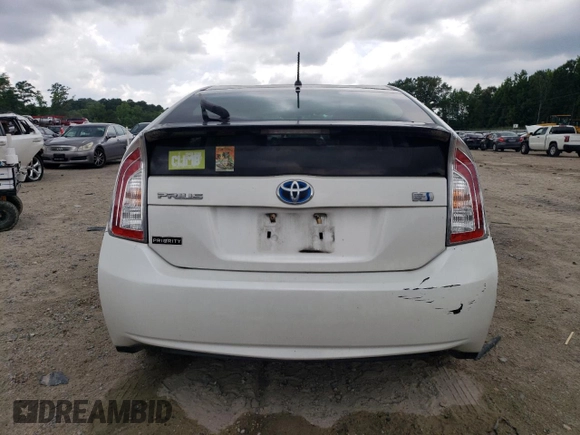 2014 Toyota Prius Four with VIN JTDKN3DU3E0367541, listed as a Copart auction lot 63317515 with 196,012 mi miles and Salvage title. Bid and sale history available at DreamBid. Image 6.