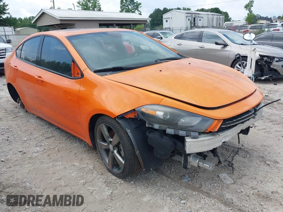 2014 Dodge Dart GT with VIN 1C3CDFEB8ED741922, listed as a IAAI auction lot 42388107 with Not provided miles and . Bid and sale history available at DreamBid. Image 1.