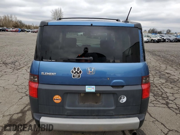 2006 Honda Element EX with VIN 5J6YH28676L016309, listed as a Copart auction lot 48168375 with 174,641 mi miles and Salvage Title. Bid and sale history available at DreamBid. Image 6.