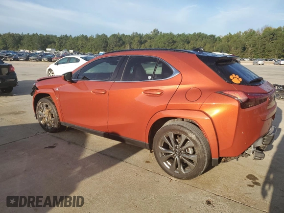 2023 Lexus UX 250h F Sport z VIN JTHR6JBH2P2140918, wystawiony jako Copart lot #74507024 z przebiegiem 16 964 mil mil oraz Szkoda całkowita • Salvage title. Historia ofert i sprzedaży dostępna na DreamBid. Obrazek 2.