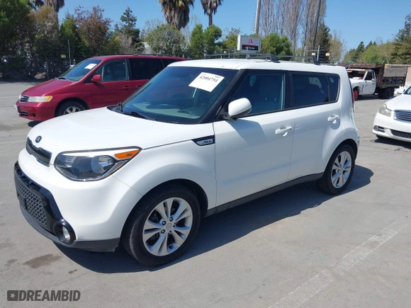 2016 Kia Soul + with VIN KNDJP3A59G7292180, listed as a IAAI auction lot 42004754 with 98,066 mi miles. Bid and sale history available at carsss.com. Image 2.