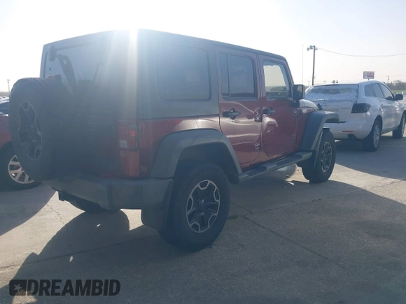 2008 Jeep Wrangler Unlimited Rubicon with VIN 1J4GA69168L573466, listed as a IAAI auction lot 41827091 with 180,026 mi miles and . Bid and sale history available at DreamBid. Image 4.