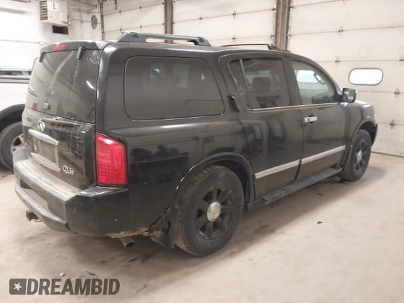 2005 Infiniti QX56 with VIN 5N3AA08CX5N808272, listed as a IAAI auction lot 41790423 with 199,524 mi miles. Bid and sale history available at carsss.com. Image 4.