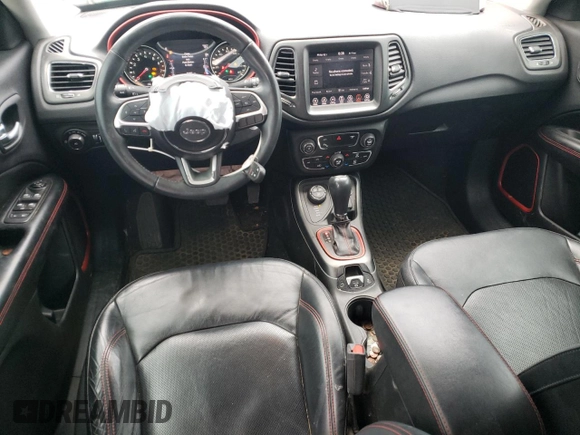 2018 Jeep Compass Trailhawk with VIN 3C4NJDDB1JT130136, listed as a Copart auction lot 47416525 with 74,662 mi miles and Salvage Title. Bid and sale history available at carsss.com. Image 8.
