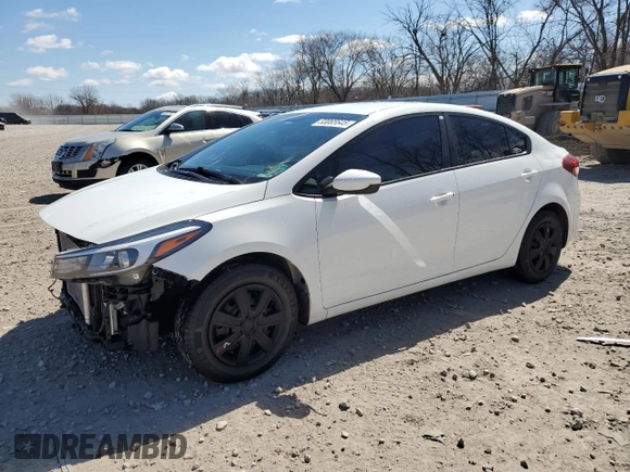 2017 Kia Forte LX with VIN 3KPFK4A70HE086274, listed as a Copart auction lot 53065645 with 127,926 mi miles and Non Repairable. Bid and sale history available at carsss.com. Image 1.