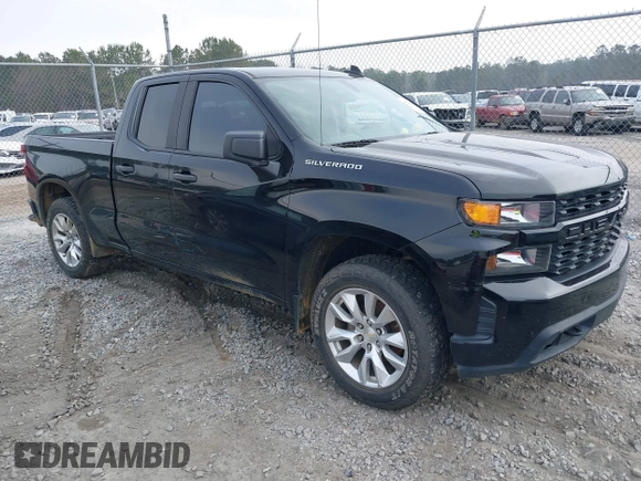 2020 Chevrolet Silverado 1500 Custom with VIN 1GCRWBEF3LZ196448, listed as a IAAI auction lot 41508665 with 95,187 mi miles. Bid and sale history available at carsss.com. Image 1.