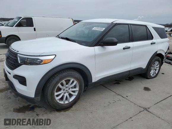 2021 Ford Explorer with VIN 1FMSK7BH8MGB91089, listed as a Copart auction lot 41741555 with 68,602 mi miles and Salvage Title. Bid and sale history available at carsss.com. Image 1.