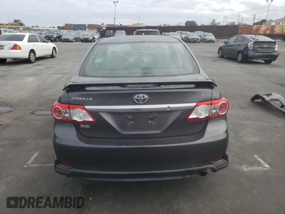 2012 Toyota Corolla L with VIN 5YFBU4EE6CP028386, listed as a Copart auction lot 53189055 with 0 mi miles and Salvage Title. Bid and sale history available at carsss.com. Image 6.
