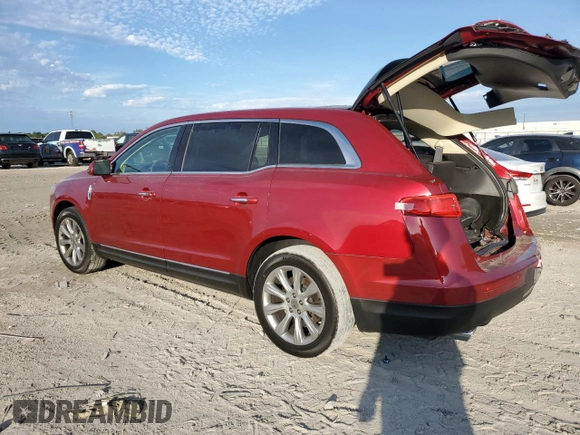 2013 Lincoln MKT with VIN 2LMHJ5FK8DBL51748, listed as a Copart auction lot 45625755 with 133,431 mi miles and Salvage Title. Bid and sale history available at DreamBid. Image 2.