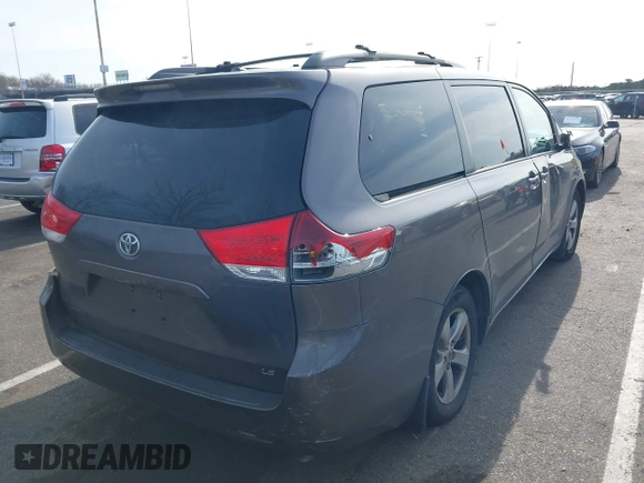2012 Toyota Sienna LE AAS with VIN 5TDKK3DC5CS279651, listed as a IAAI auction lot 41941859 with 131,262 mi miles and . Bid and sale history available at DreamBid. Image 4.