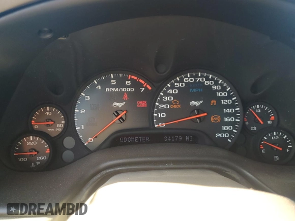 2003 Chevrolet Corvette with VIN 1G1YY32G935126770, listed as a Copart auction lot 80936684 with 34,171 mi miles and Salvage Title. Bid and sale history available at carsss.com. Image 9.
