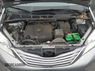 2017 Toyota Sienna with VIN 5TDDZ3DC9HS161212, listed as a Copart auction lot 50129845 with 104,020 mi miles and Salvage Title. Bid and sale history available at DreamBid. Image 12.