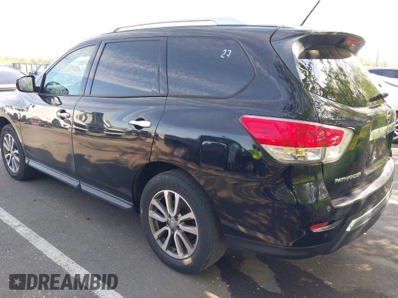 2013 Nissan Pathfinder Platinum with VIN 5N1AR2MM3DC666577, listed as a IAAI auction lot 42214281 with 113,177 mi miles and . Bid and sale history available at DreamBid. Image 3.