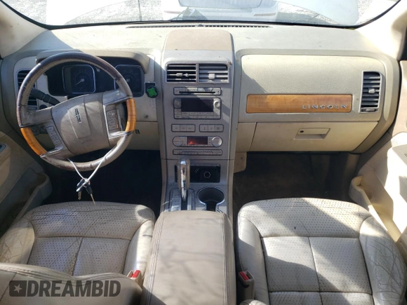 2007 Lincoln MKX with VIN 2LMDU68C47BJ05107, listed as a Copart auction lot 86333744 with 216,405 mi miles and Salvage Title. Bid and sale history available at carsss.com. Image 8.