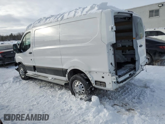 2023 Ford Transit Cargo with VIN 1FTBR2Y88PKA44993, listed as a Copart auction lot 41874635 with 21,745 mi miles and Clean Title. Bid and sale history available at DreamBid. Image 2.