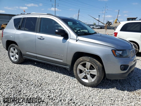 2017 Jeep Compass Sport with VIN 1C4NJCBA6HD123526, listed as a Copart auction lot 52324725 with 169,861 mi miles and Salvage Title. Bid and sale history available at carsss.com. Image 4.