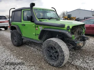 2018 Jeep Wrangler Sport with VIN 1C4GJXAN1JW262204, listed as a Copart auction lot 46809145 with 79,732 mi miles and Salvage title. Bid and sale history available at DreamBid. Image 4.