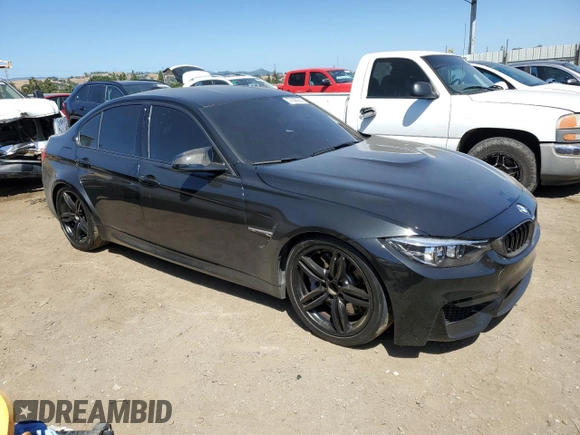 2018 BMW M3 with VIN WBS8M9C50J5K98422, listed as a Copart auction lot 57500235 with 62,915 mi miles and Salvage title. Bid and sale history available at DreamBid. Image 4.