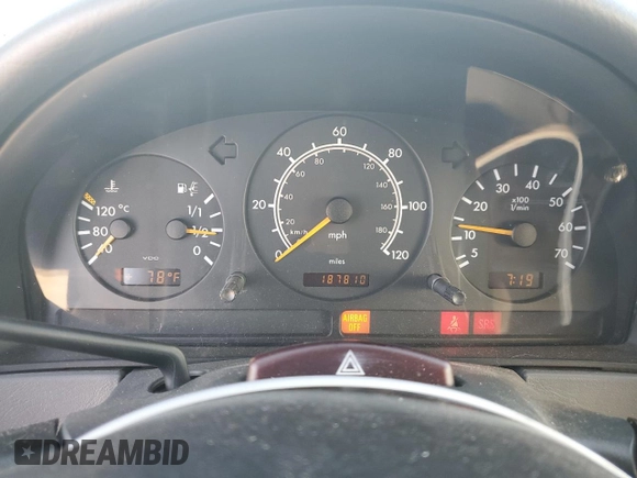 1999 Mercedes-Benz M-Class with VIN 4JGAB54E4XA101754, listed as a Copart auction lot 77903984 with 187,810 mi miles and Salvage Title. Bid and sale history available at carsss.com. Image 9.