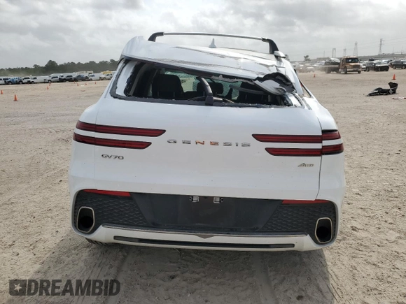 2023 Genesis GV70 2.5T z VIN KMUMADTBXPU132783, wystawiony jako Copart lot #51678315 z przebiegiem 15 358 mil mil oraz Szkoda całkowita • Salvage title. Historia ofert i sprzedaży dostępna na DreamBid. Obrazek 6.