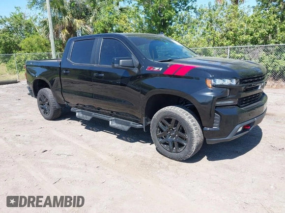 2021 Chevrolet Silverado 1500 LT Trail Boss with VIN 1GCPYFED2MZ422861, listed as a IAAI auction lot 41784383 with 53,167 mi miles and . Bid and sale history available at DreamBid. Image 1.