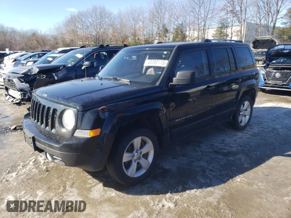 2013 Jeep Patriot Limited with VIN 1C4NJRCB8DD182727, listed as a Copart auction lot 45392115 with 120,433 mi miles and Clean title. Bid and sale history available at DreamBid. Image 1.