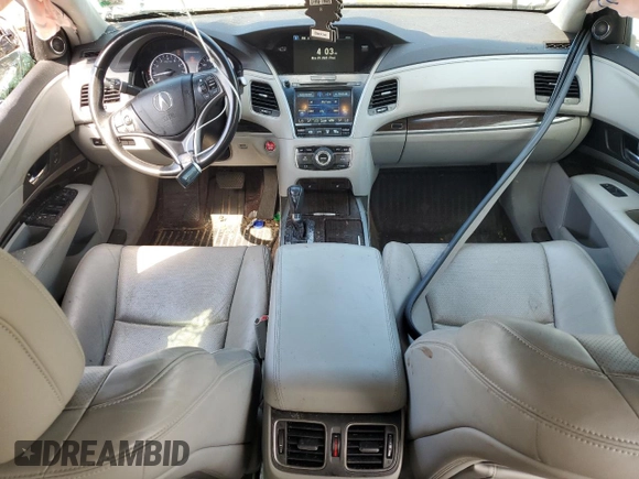 2015 Acura RLX Technology with VIN JH4KC1F57FC000544, listed as a Copart auction lot 58799935 with 151,390 mi miles and Salvage title. Bid and sale history available at DreamBid. Image 8.