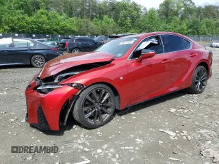 2022 Lexus IS 350 F Sport z VIN JTHGZ1E26N5026437, wystawiony jako Copart lot #55874885 z przebiegiem Nie podano mil oraz Szkoda całkowita • Salvage title. Historia ofert i sprzedaży dostępna na DreamBid. Obrazek 1.