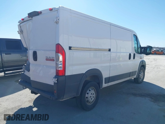 2018 Ram ProMaster Cargo with VIN 3C6TRVAG3JE131581, listed as a IAAI auction lot 41668884 with 212,868 mi miles and . Bid and sale history available at DreamBid. Image 4.