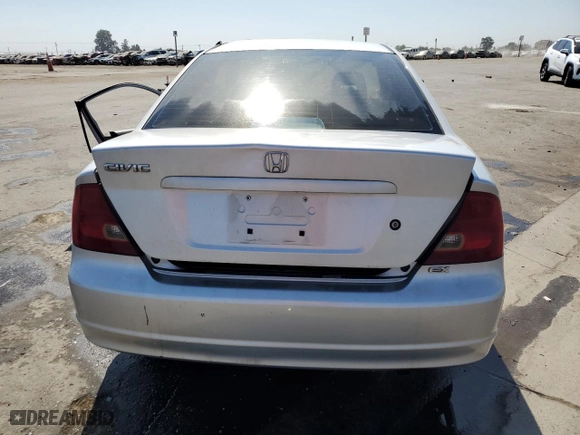 2001 Honda Civic EX with VIN 1HGEM21941L032535, listed as a Copart auction lot 67629724 with 314,971 mi miles and Salvage Title. Bid and sale history available at carsss.com. Image 6.