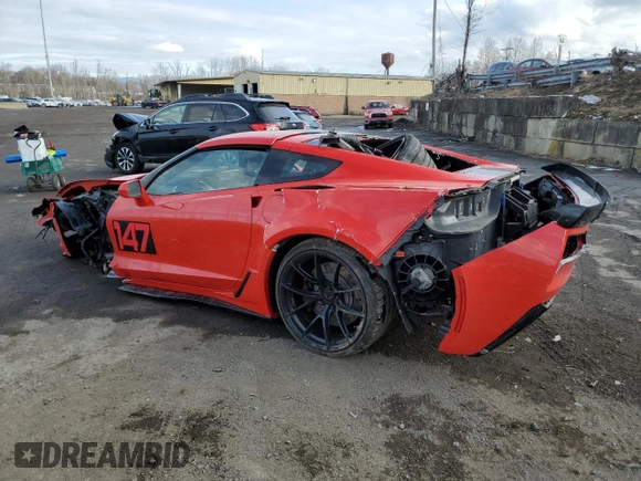 2017 Chevrolet Corvette Grand Sport 2LT with VIN 1G1YY2D78H5118271, listed as a Copart auction lot 88959095 with 0 mi miles and Salvage Title. Bid and sale history available at carsss.com. Image 2.