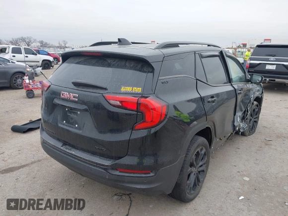 2021 GMC Terrain SLT with VIN 3GKALVEV8ML356416, listed as a IAAI auction lot 41412180 with 45,053 mi miles and . Bid and sale history available at carsss.com. Image 4.