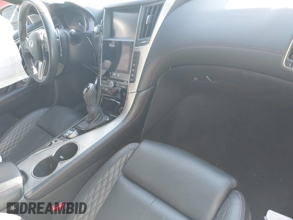 2019 Infiniti Q50 RED SPORT 400 with VIN JN1FV7AP8KM780182, listed as a IAAI auction lot 41682121 with 73,110 mi miles. Bid and sale history available at carsss.com. Image 5.