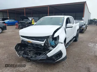 2022 Chevrolet Colorado 2WD Work Truck with VIN 1GCGSBEN1N1124031, listed as a IAAI auction lot 42102758 with 77,508 mi miles and . Bid and sale history available at DreamBid. Image 2.