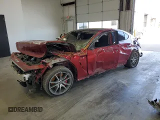 2019 Genesis G70 3.3T Advanced with VIN KMTG74LE1KU027679, listed as a Copart auction lot 61266494 with 0 mi miles and Salvage Title. Bid and sale history available at carsss.com. Image 1.
