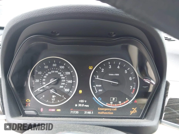 2017 BMW X1 xDrive28i with VIN WBXHT3C36H5F74818, listed as a IAAI auction lot 41853836 with 71,735 mi miles and . Bid and sale history available at DreamBid. Image 7.