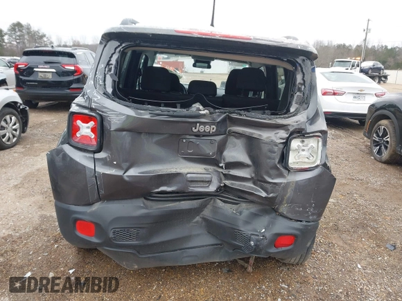 2018 Jeep Renegade Latitude with VIN ZACCJABB0JPG70206, listed as a IAAI auction lot 41630430 with 120,375 mi miles. Bid and sale history available at carsss.com. Image 6.