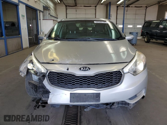 2014 Kia Forte EX with VIN KNAFZ4A86E5078656, listed as a Copart auction lot 52536195 with 58,497 mi miles and Salvage Title. Bid and sale history available at carsss.com. Image 5.