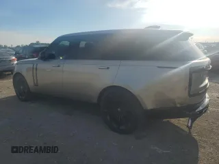 2025 Land Rover Range Rover SE with VIN SALKPBFU6SA291703, listed as a Copart auction lot 63094105 with 2,577 mi miles and Salvage title. Bid and sale history available at DreamBid. Image 2.