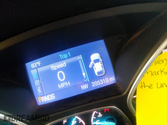 2015 Ford Escape SE with VIN 1FMCU0G76FUC24519, listed as a IAAI auction lot 41785402 with 205,310 mi miles. Bid and sale history available at carsss.com. Image 7.