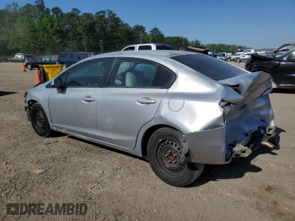 2012 Honda Civic LX with VIN 2HGFB2F52CH555956, listed as a Copart auction lot 53281255 with Not Provided miles and Salvage Title. Bid and sale history available at DreamBid. Image 2.